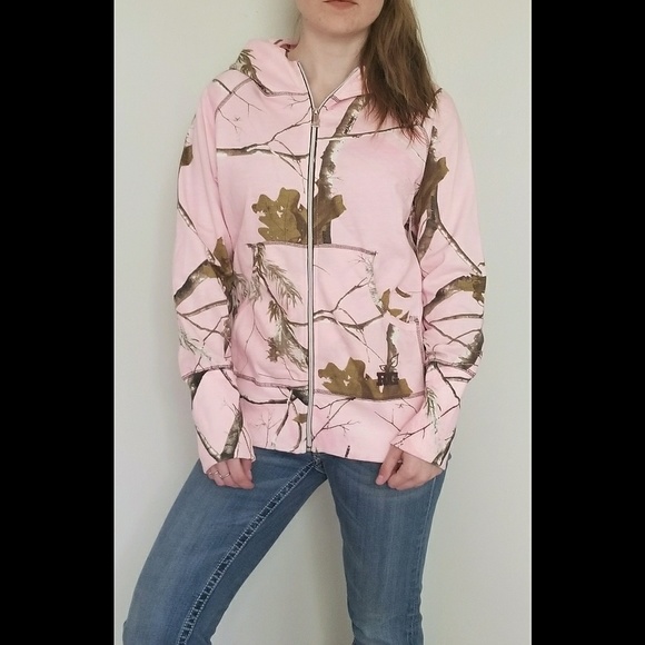 Realtree Tops - SALE!!! Realtree Girl Pink Camo Zip Up Hoodie